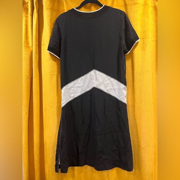 Rag & Bone Silk Hannah Chevron Stripe Black and White Dress Sz Small - Picture 5 of 9